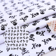 Black Skull Patterns 250GSM Cotton Canvas Fabric